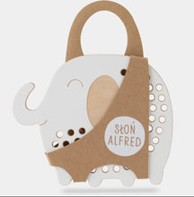 Laden Sie das Bild in den Galerie-Viewer, Oliver the Elephant - wooden Montessori lacing toy