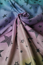 Load image into Gallery viewer, KOKADI Woven Baby Wrap - Vicky Stars 2.0 - 50% organic cotton, 49% bamboo viscose, 1% polyester