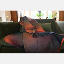 Ladda upp bild till gallerivisning, Yaro Blanket - Multicolor White Grey Orange Rainbow Wool