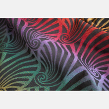 Load image into Gallery viewer, Yaro ring sling - Dandy Black Autumn Rainbow Ring Sling - 100% cotton