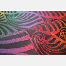 Load image into Gallery viewer, Yaro ring sling - Dandy Black Autumn Rainbow Ring Sling - 100% cotton