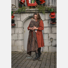 Load image into Gallery viewer, Yaro Woven wrap - Dandy Duo Black Gold Cashmere Wool - 50% Cotton, 30% Cashmere, 20% Merino Wool