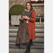 Load image into Gallery viewer, Yaro Woven wrap - Dandy Duo Black Gold Cashmere Wool - 50% Cotton, 30% Cashmere, 20% Merino Wool