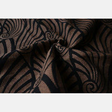 Load image into Gallery viewer, Yaro Woven wrap - Dandy Duo Black Gold Cashmere Wool - 50% Cotton, 30% Cashmere, 20% Merino Wool