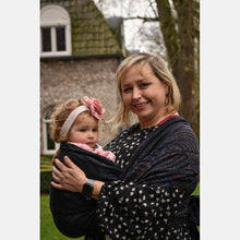 Load image into Gallery viewer, Yaro vävd sjal - Dandy Duo Black Laser Tencel Seacell - 55% bomull, 35% tencel, 10% seacell