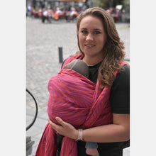 Laden Sie das Bild in den Galerie-Viewer, Yaro vävd sjal - Dandy Duo Fuchsia Purple Orange Modal Linen - 40% bomull, 30% modal, 30% linne - Utförsäljning!