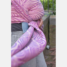 Laden Sie das Bild in den Galerie-Viewer, Yaro Ringsling – Dandy Duo Fuchsia Türkis Ecru Tencel Seacell Ring Sling – 65% Baumwolle, 25% Tencel, 10% Seacell – Sale!