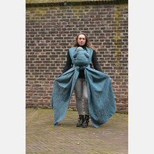 Load image into Gallery viewer, Yaro vävd sjal - Dandy Duo Petrol Grey Silk Kapok - 55% bomull, 30% silke, 15% kapok - Utförsäljning!