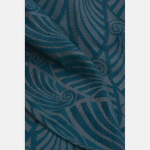 Load image into Gallery viewer, Yaro vävd sjal - Dandy Duo Petrol Grey Silk Kapok - 55% bomull, 30% silke, 15% kapok - Utförsäljning!