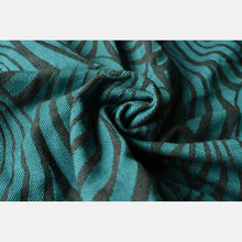 Load image into Gallery viewer, Yaro Woven wrap - Dandy Petrol Mocca Wool Blend - 60% Cotton, 30% Merino Wool, 5% Silk, 5% Cashmere