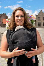 Load image into Gallery viewer, Yaro vävd sjal - Dandy Puffy Black Alapaca Wool - 40% bomull, 40% Baby alpacka, 20% merinoull - Utförsäljning!