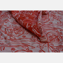 Laden Sie das Bild in den Galerie-Viewer, Yaro ringsjal - Elvish Duo Honey Orange Wool Blend Ring Sling - 60% bomull, 30% merinoull, 5% kashmir, 5% silke