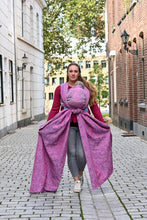 Load image into Gallery viewer, Yaro vävd sjal - Elvish Duo Pink Turkis Grey Tencel - 80% bomull, 20% tencel - Utförsäljning!