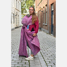 Load image into Gallery viewer, Yaro vävd sjal - Elvish Duo Pink Turkis Grey Tencel - 80% bomull, 20% tencel - Utförsäljning!