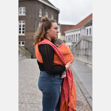 Laden Sie das Bild in den Galerie-Viewer, Yaro vävd sjal - Elvish Duo Yellow Pink Orange - 100% bomull - Utförsäljning!