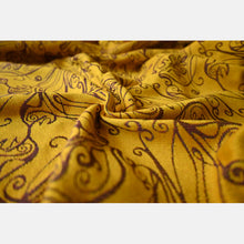 Load image into Gallery viewer, Yaro ring sling - Elvish Duo Yellow Purple Tencel Seacell Ring Sling - 55% cotton, 30% tencel, 15% seacell