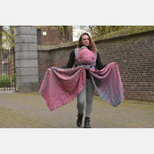 Ladda upp bild till gallerivisning, Yaro vävd sjal - La Fleur Meta Petrol Fuchsia Orange - 100% bomull - Utförsäljning!