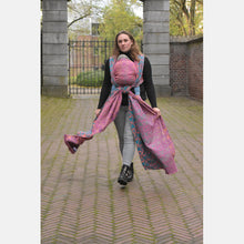 Ladda upp bild till gallerivisning, Yaro vävd sjal - La Fleur Meta Petrol Fuchsia Orange - 100% bomull - Utförsäljning!