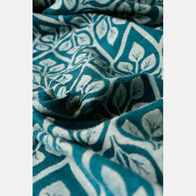 Laden Sie das Bild in den Galerie-Viewer, Yaro ringsjal - La Vita Duo Black Petrol Natural Alpaca Wool Ring Sling - 50% bomull, 30% baby alpacka, 20% merinoull - Utförsäljning!