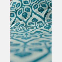 Laden Sie das Bild in den Galerie-Viewer, Yaro vävd sjal - La Vita Duo Black Petrol Natural Alpaca Wool - 50% bomull, 30% baby alpacka, 20% merinoull - Utförsäljning!