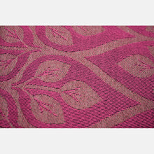 Load image into Gallery viewer, Yaro ring sling - La Vita Duo Wildebeast Fuchsia Black Cashmere Wool - 40% cotton, 40% cashmere, 20% merino wool