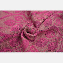 Load image into Gallery viewer, Yaro ring sling - La Vita Duo Wildebeast Fuchsia Black Cashmere Wool - 40% cotton, 40% cashmere, 20% merino wool