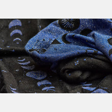 Load image into Gallery viewer, Yaro ring sling - Luna Duo Black Grey Dark-Blue Glam Ring Sling - 99% cotton, 1% polyester