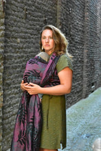 Load image into Gallery viewer, Yaro ring sling - Oasis Duo Black Random Blues Modal Ring Sling - 70% cotton, 30% modal