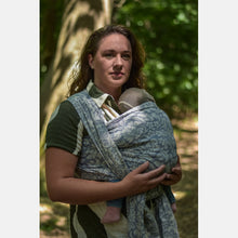 Laden Sie das Bild in den Galerie-Viewer, Yaro gewebter Schal – Rococo Navy Confetti – 99 % Baumwolle, 1 % Polyester