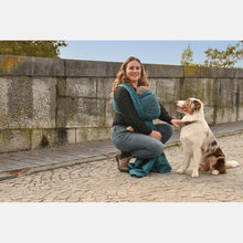 Load image into Gallery viewer, Yaro Ring Sling - Rococo Petrol Bordeaux Wool Ring Ring Sling - 60% Cotton, 40% Merino Wool