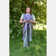 Load image into Gallery viewer, Yaro Ring Sling - Terra Duo Violet Olive Flame Ring Sling - 100% Cotton