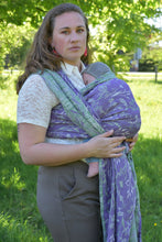Load image into Gallery viewer, Yaro Woven Wrap - Terra Duo Violet Olive Flame - 100% cotton