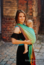 Laden Sie das Bild in den Galerie-Viewer, Lenny Lamb Woven Baby Wrap/Vävd sjal - LITTLE LOVE JUNGLE - 100% bomull - Utförsäljning!