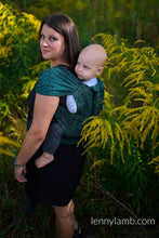 Load image into Gallery viewer, LennyHybrid Half Buckle Carrier - WILD WINE - IVY - 51% cotton, 49% silk - Standard