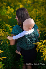 Load image into Gallery viewer, LennyHybrid Half Buckle Carrier - WILD WINE - IVY - 51% cotton, 49% silk - Standard