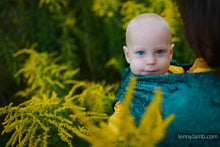 Load image into Gallery viewer, LennyHybrid Half Buckle Carrier - WILD WINE - IVY - 51% cotton, 49% silk - Standard