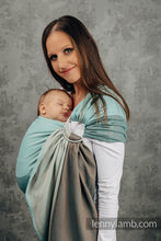 Laden Sie das Bild in den Galerie-Viewer, Lenny Lamb Ringsjal - LITTLE HERRINGBONE BABY MINT - 100% bomull