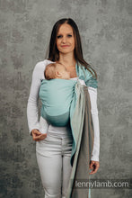Laden Sie das Bild in den Galerie-Viewer, Lenny Lamb Ringsjal - LITTLE HERRINGBONE BABY MINT - 100% bomull
