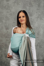 Laden Sie das Bild in den Galerie-Viewer, Lenny Lamb Ringsjal - LITTLE HERRINGBONE BABY MINT - 100% bomull