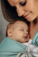 Laden Sie das Bild in den Galerie-Viewer, Lenny Lamb Ringsjal - LITTLE HERRINGBONE BABY MINT - 100% bomull