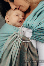Ladda upp bild till gallerivisning, Lenny Lamb Ringsjal - LITTLE HERRINGBONE BABY MINT - 100% bomull
