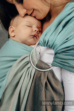 Laden Sie das Bild in den Galerie-Viewer, Lenny Lamb Ringsjal - LITTLE HERRINGBONE BABY MINT - 100% bomull