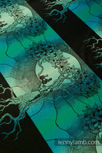 Load image into Gallery viewer, Long Woven Baby Wrap/Vävd sjal - WEAVING CHALLENGE - ROOTS AND WINGS - 100% bomull - Begagnad