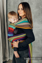 Laden Sie das Bild in den Galerie-Viewer, LennyHybrid Half Buckle Carrier - CAROUSEL OF COLORS - 100% bomull - Standard