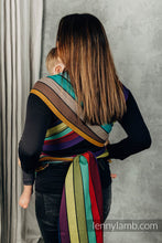Laden Sie das Bild in den Galerie-Viewer, LennyHybrid Half Buckle Carrier - CAROUSEL OF COLORS - 100% bomull - Standard