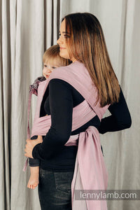 Wrap-Tai Carrier - LITTLE HERRINGBONE OMBRE PINK - 100% bomull