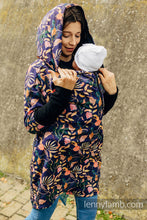 Ladda upp bild till gallerivisning, Asymmetrical Hoodie - Vintage Flowers