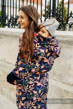 Ladda upp bild till gallerivisning, Asymmetrical Hoodie - Vintage Flowers