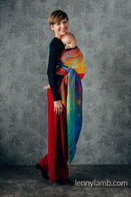 Ladda upp bild till gallerivisning, LennyHybrid Half Buckle Carrier - RAINBOW LOTUS - 100% bomull - Standard