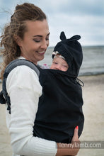Load image into Gallery viewer, Lenny Lamb Softshell Cover for baby carrier/wrap - BLACK